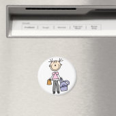 Meisje met rugzak magneet (Insitu (Vaatwasser))