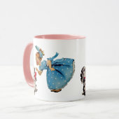 meisje met Schattigee hond: Schattig Mok (Voorkant links)