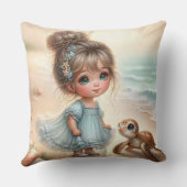 Meisje met schildpad kussen (Achterkant)