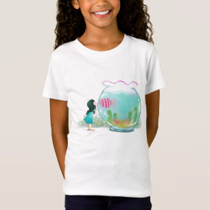 Meisje met Shirt van vis Bowl