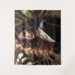 Meisje met sieraden wandkleed