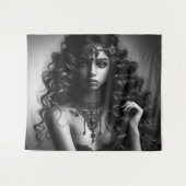 Meisje met sieraden wandkleed (Voorkant (horizontaal))