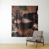 Meisje met sieraden wandkleed (In situ)