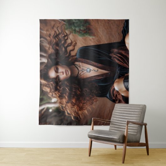 Meisje met sieraden wandkleed (In situ)