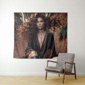 Meisje met sieraden wandkleed (In Situ (horizontaal))