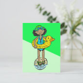 Meisje met Speelgoed Briefkaart (Staand voorkant)