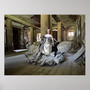 Meisje met speelgoed poster