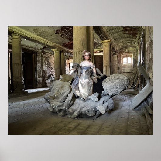 Meisje met speelgoed poster (Voorkant)