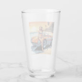 Meisje met sportwagen glas (Achterkant)