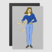 meisje met staart (Voorkant / Achterkant)