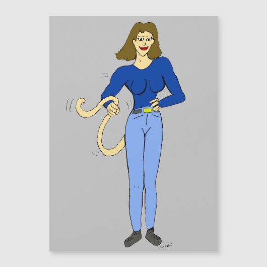 meisje met staart (Voorkant)