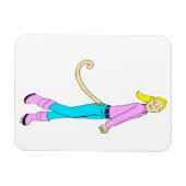 meisje met staart magneet (Horizontaal)