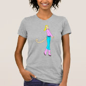 meisje met staart t-shirt (Voorkant)
