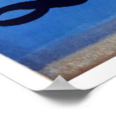 Meisje met strandbal op het Lugano-meer in Zwitser Poster (Hoek)