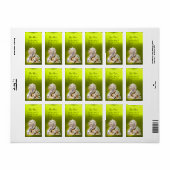 MEISJE MET STROMEN, goudgele topaz Etiket (Full Sheet)