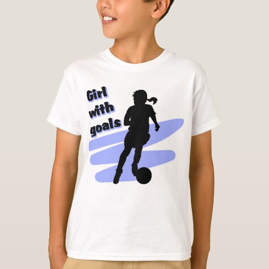 Meisje met T-shirt met doel (Voorkant)