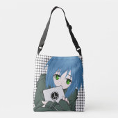 Meisje met tablet crossbody tas (Achterkant)