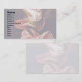 Meisje met Tambourine door Rode Bernhard Visitekaartje (Voorkant / Achterkant)