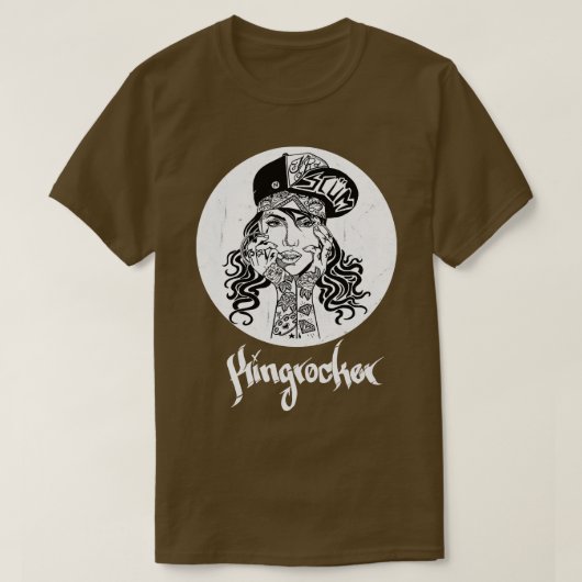 meisje met tattoos en ana t-shirt (Design voorkant)