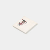 Meisje met toverstaf en vlinders post-it® notes (Schuin)