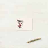 Meisje met toverstaf en vlinders post-it® notes (Op bureau)