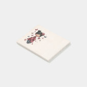 Meisje met toverstaf en vlinders post-it® notes (Schuin)