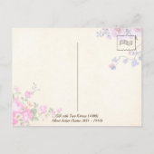 Meisje met Two Kittens (1888) van Albert Anker Briefkaart (Achterkant)