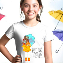 Meisje met Umbrella in Wind Drawing