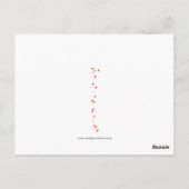  meisje met Valentijn hartkaart Briefkaart (Achterkant)