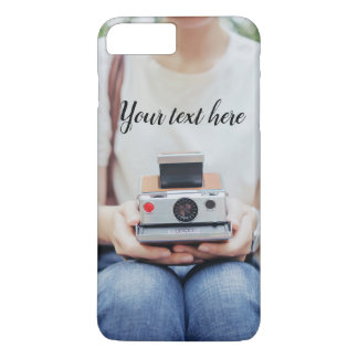 Meisje met vintagecamera iPhone 8/7 plus hoesje