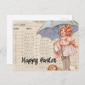  meisje met vleespaasmakerij briefkaart (Voorkant / Achterkant)