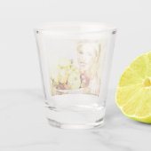 Meisje met vruchten shot glas (Achterkant)