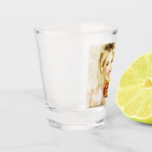 Meisje met vruchten shot glas (Links)