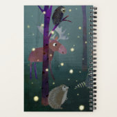 Meisje met vuurvliegjes Sketch Journal Notitieboek (Achterkant)