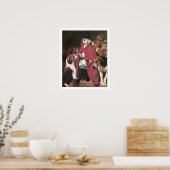 Meisje met windhonden -  Poster van Barber (Keuken)