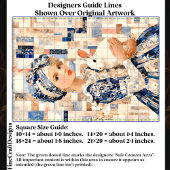 Meisje met Witte Konijn, Patchwork EB9R Decoupage Tissuepapier