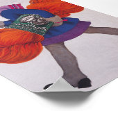 Meisje met Yarn,  Poster voor reclame (Hoek)