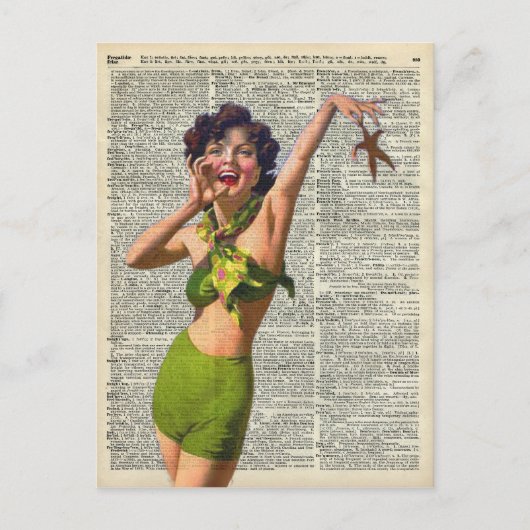  meisje met zeester briefkaart (Voorkant)