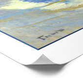 Meisje met zeilboot van Edmund Charles Tarbell Poster (Hoek)