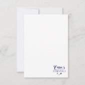 Meisje met zonnebril in zonnige tuinkaart bedankkaart (Achterkant)