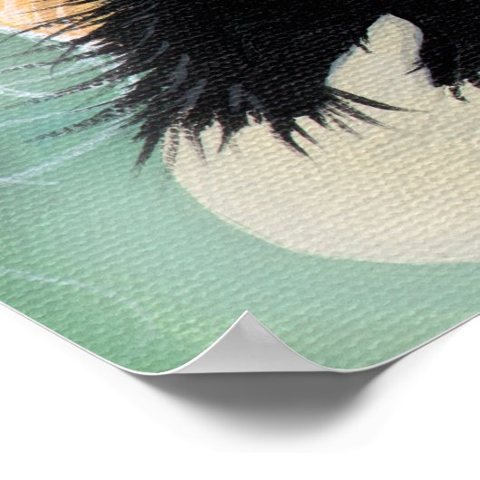 Meisje met zwart Poster afdrukken (Hoek)