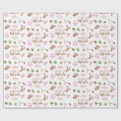 Meisje Mijn eerste Rodeo Cowboy 1e verjaardag Cadeaupapier (Vlak)