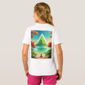 Meisje mode ontwerp T shirt (Achterkant volledig)