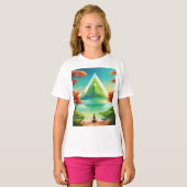 Meisje mode ontwerp T shirt (Voorkant volledig)