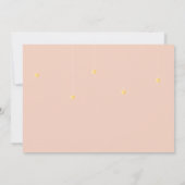 Meisje Modern Gouden Script Foto Geboorteaankondig Aankondiging (Achterkant)
