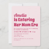 Meisje Modern Mom Era Minimalistisch Baby shower Kaart (Voorkant)