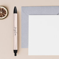Meisje Moderne Kalligrafie Pastel Blush Roze