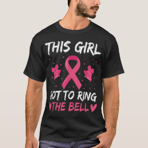 Meisje moet de Shirten van de galblaas rennen, Roz T-shirt