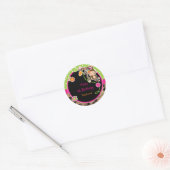 Meisje Monkey Oerwoud Safari Bright Favor Sticker (Envelop)