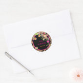 Meisje Monkey Oerwoud Safari Chic Favor Sticker (Envelop)